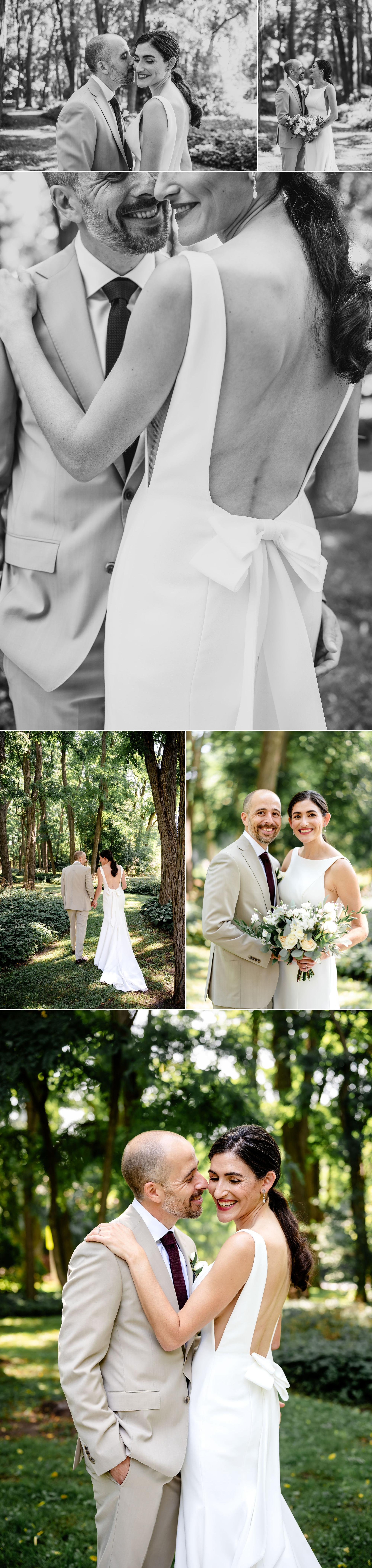 photographs from an outdoor wedding at rockcliffe park in ottawa