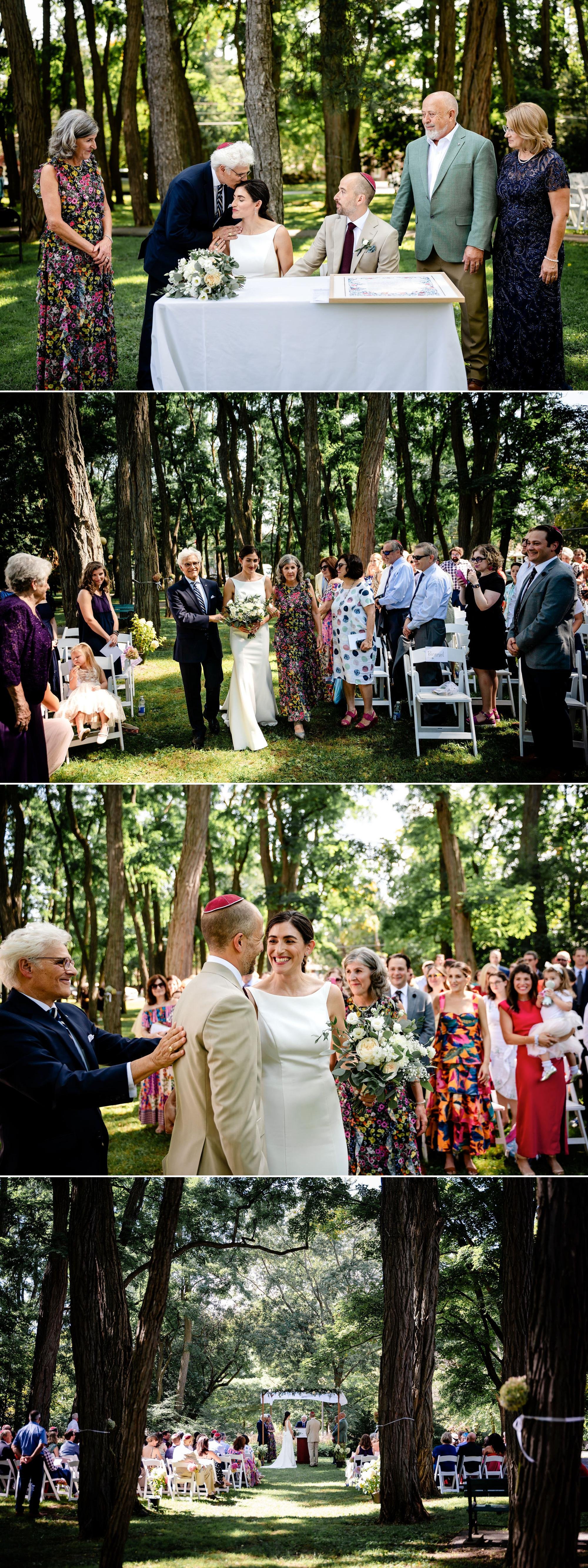 photos from a jewish wedding ceremony