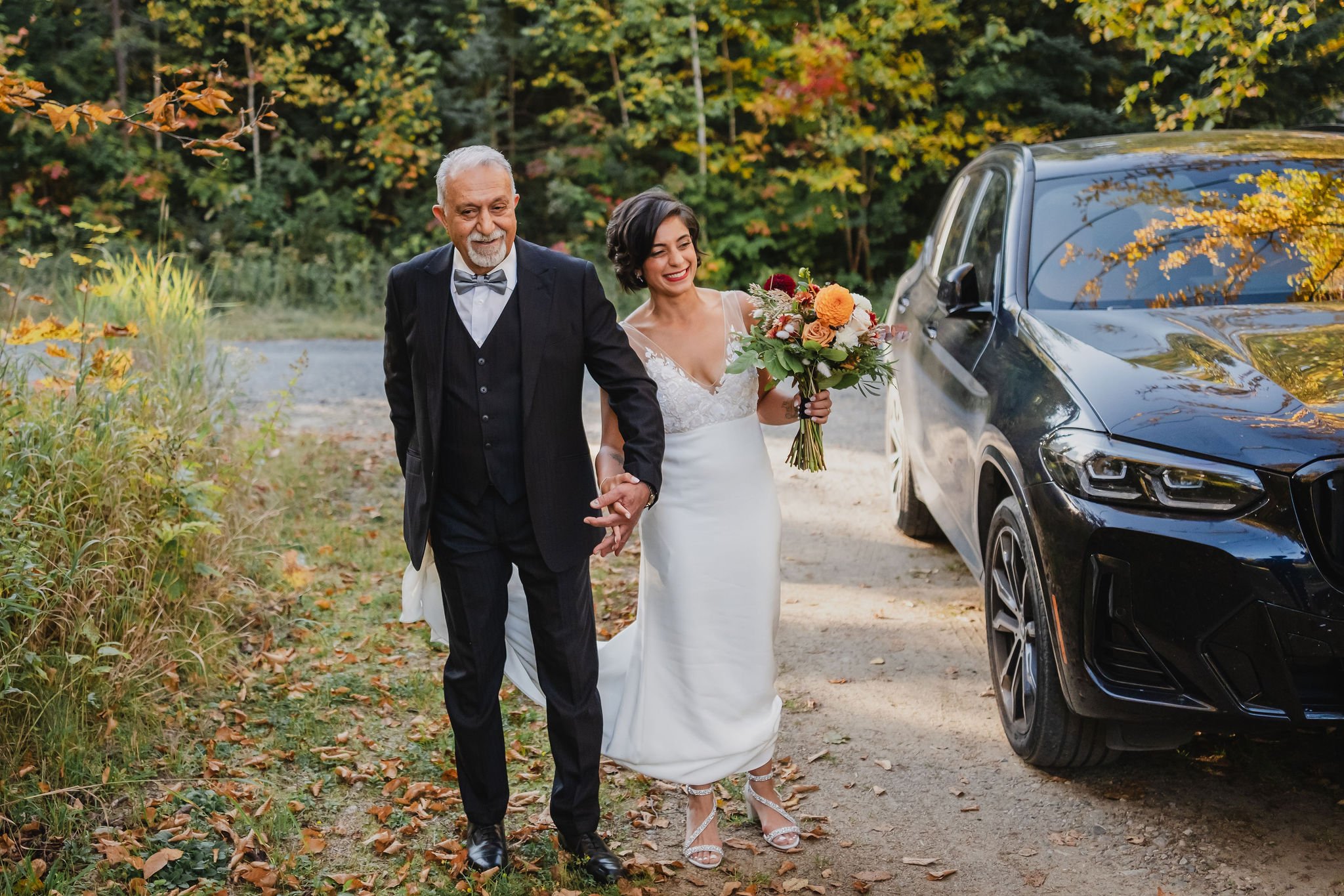 photograph from an intimate wedding ceremony at Mont Tremblant