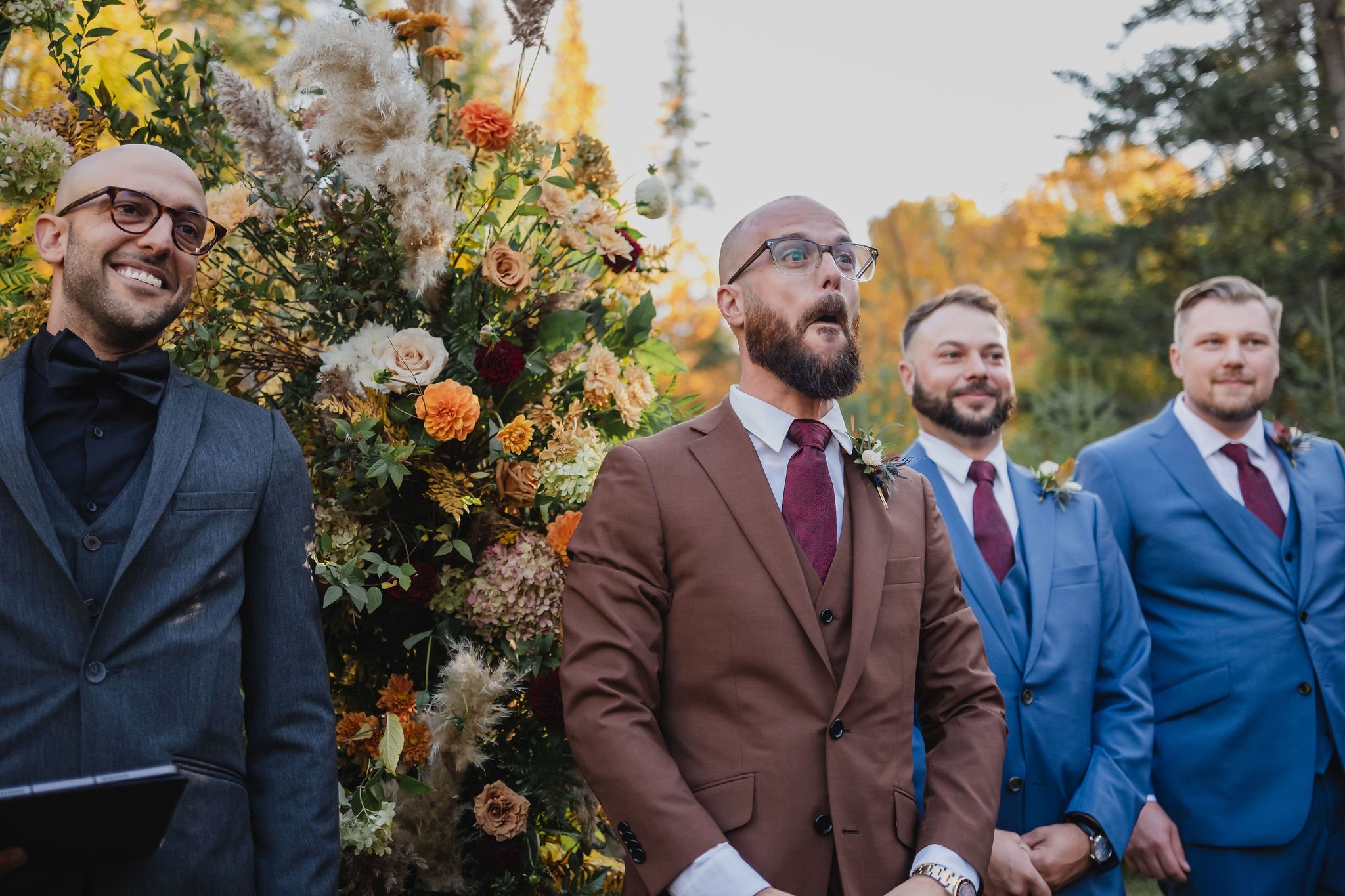 photograph from an intimate wedding ceremony at Mont Tremblant