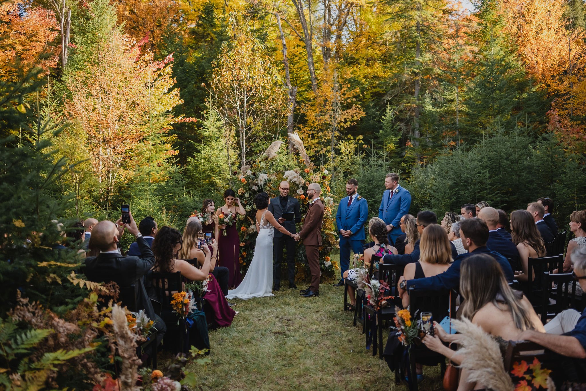 photograph from an intimate wedding ceremony at Mont Tremblant