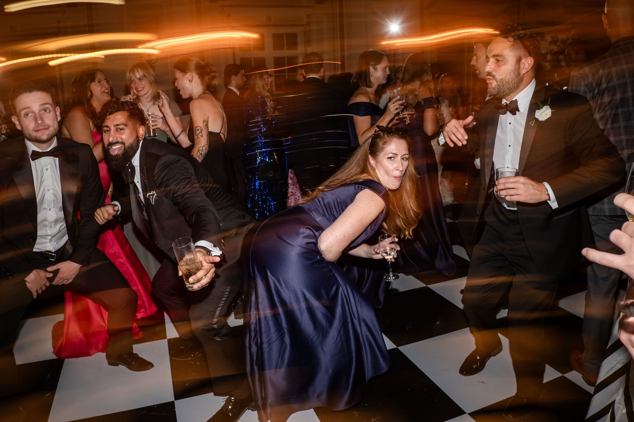 dance party at a wedding reception in the ball room of the chateau Laurier in ottawa