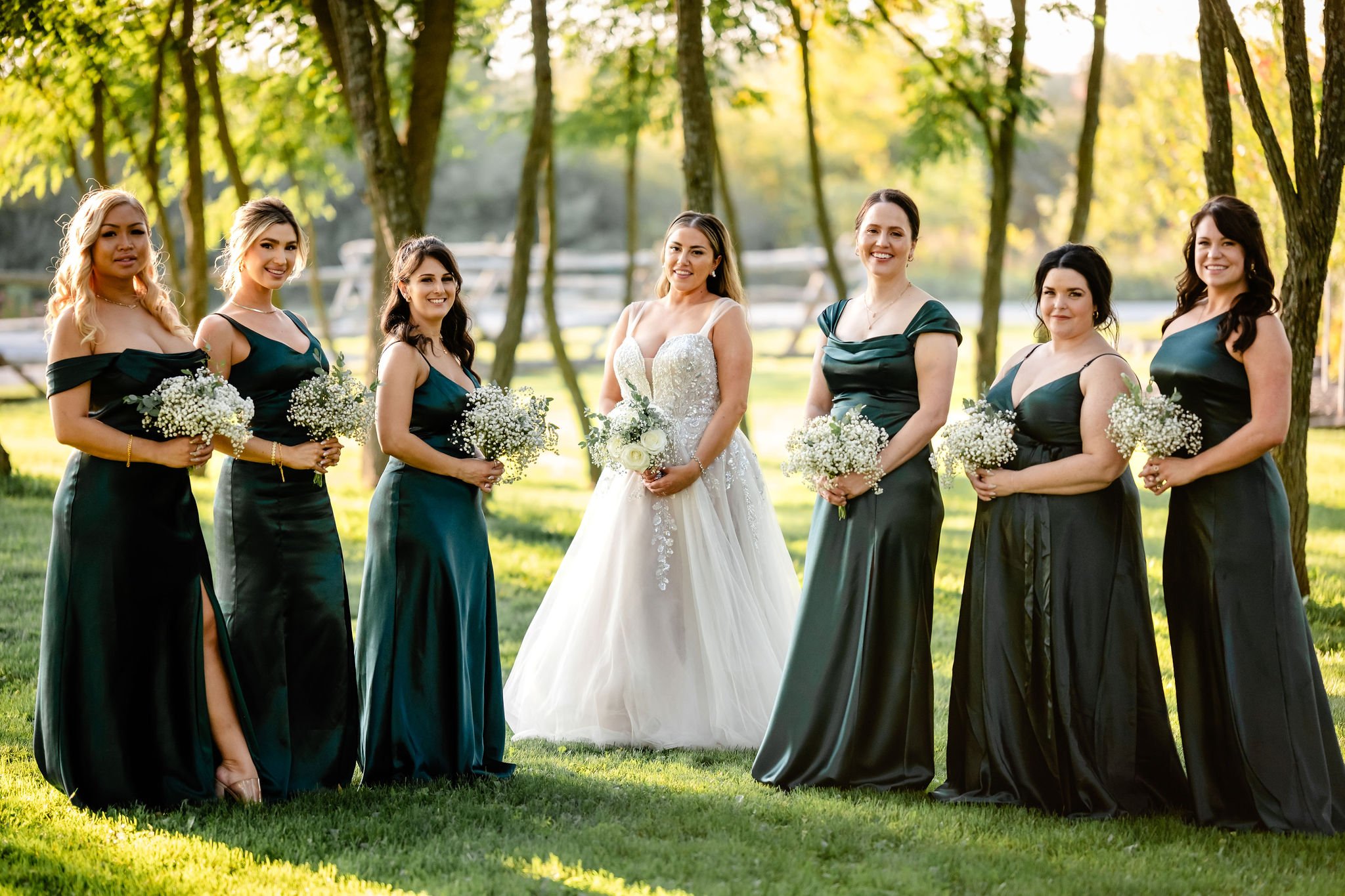 wedding party photography at stonefields estate