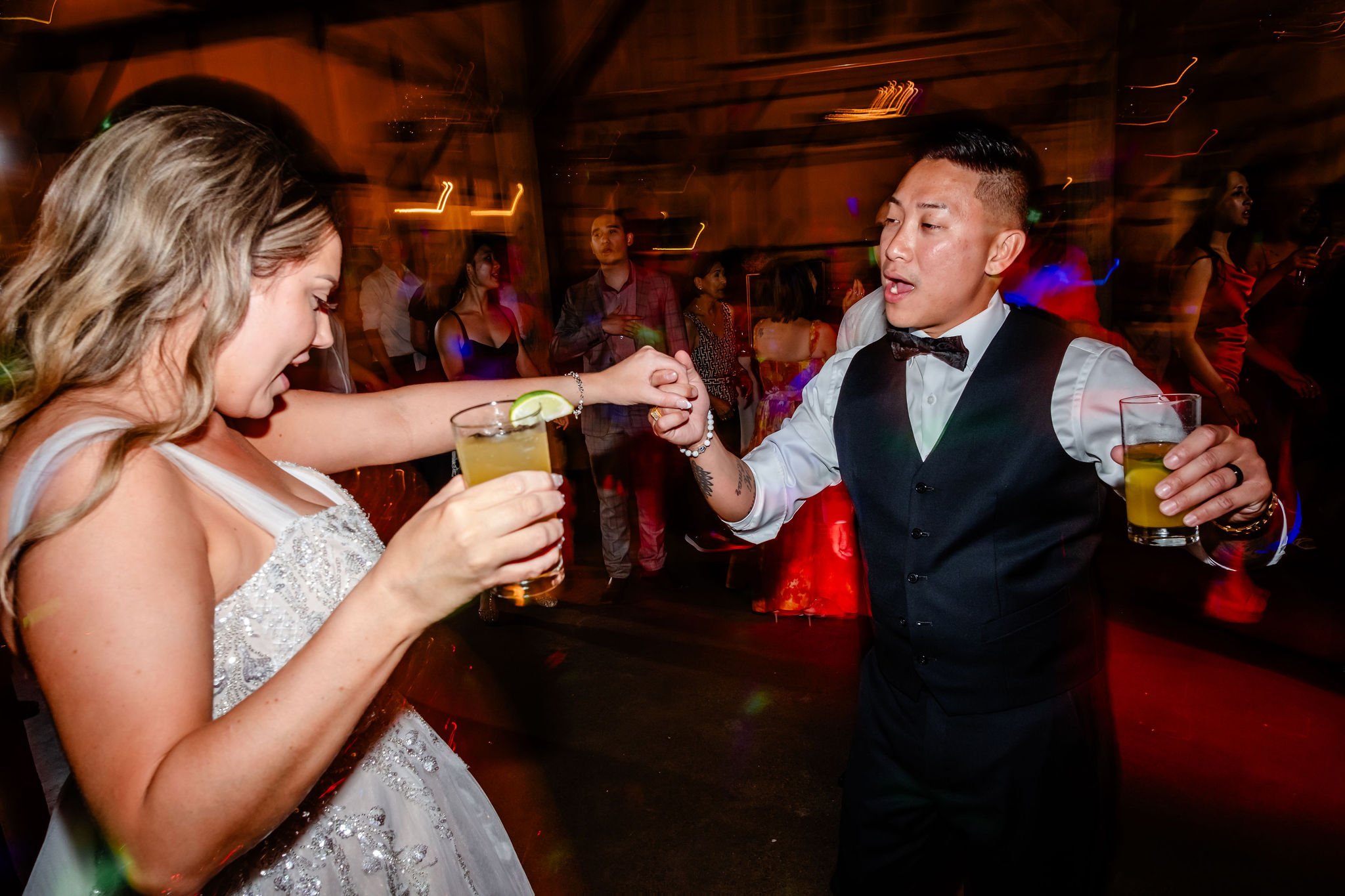 dance party at a stonefields estate wedding