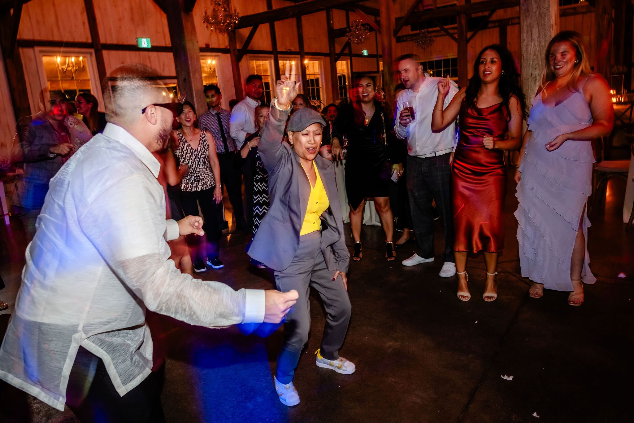 dance party at a stonefields estate wedding