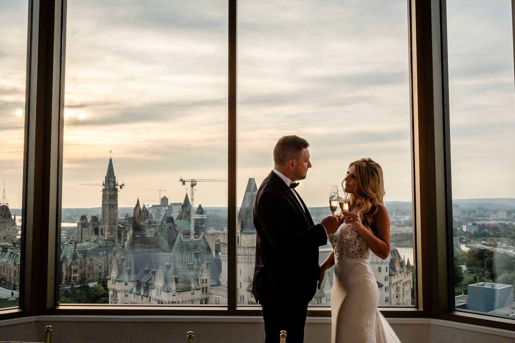 wedding reception photograph at venue twenty two at the Westin hotel in ottawa