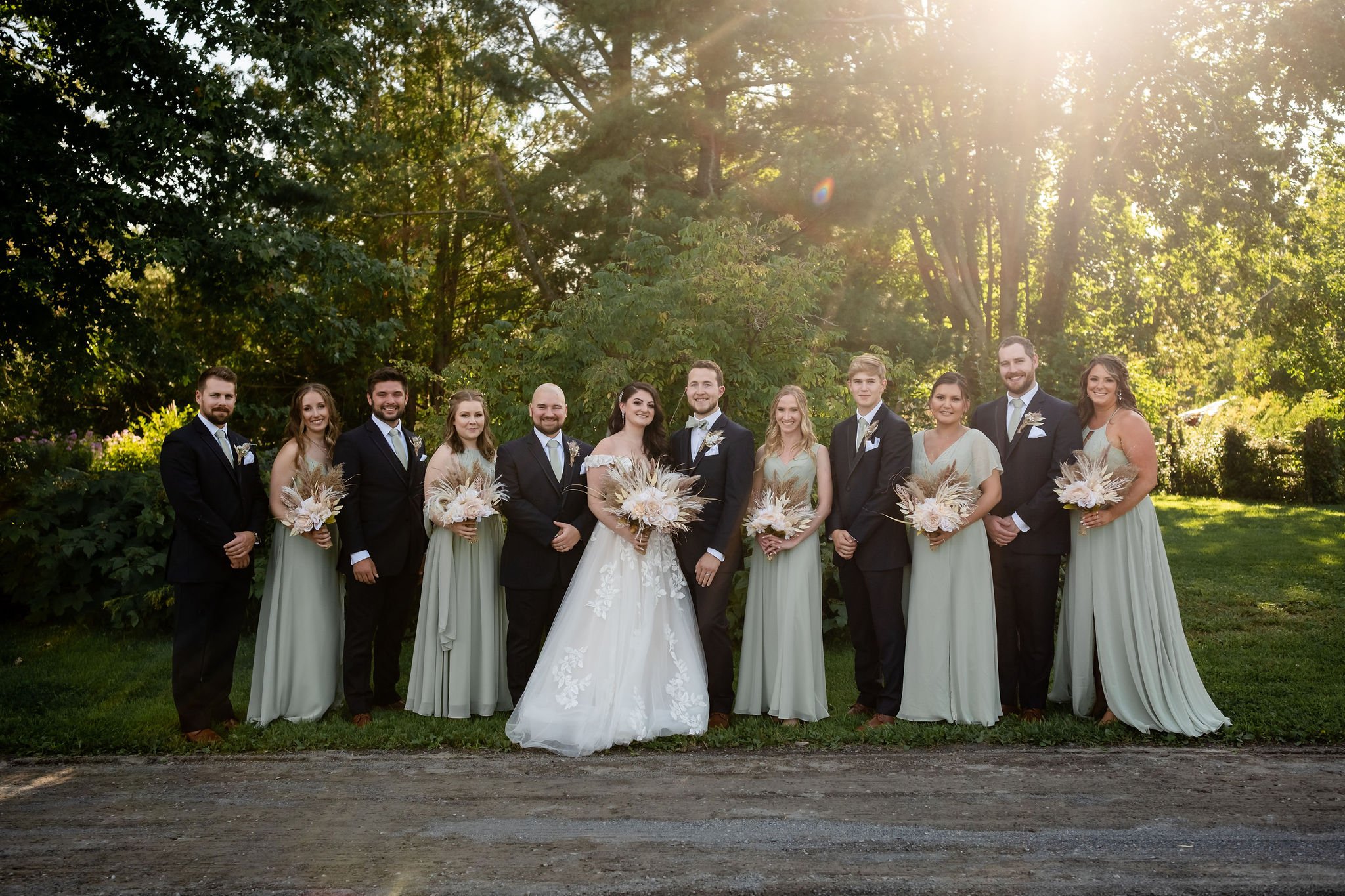 wedding party photograph at strathmere 