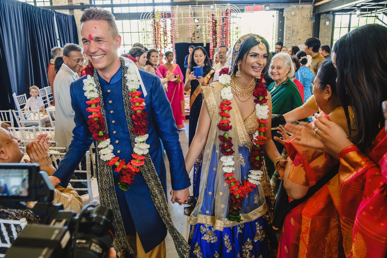 indian wedding ceremony at the horticulture building at Landsdowne park in ottawa