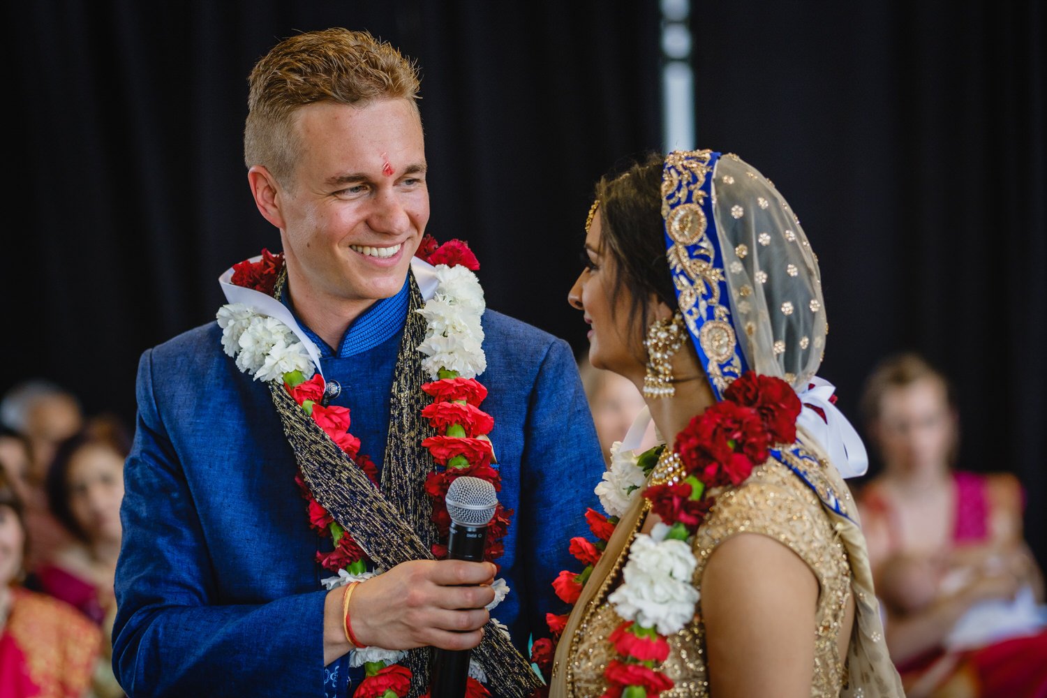 indian wedding ceremony at the horticulture building at Landsdowne park in ottawa