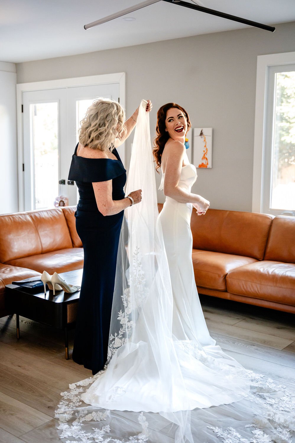 photograph of a bride getting ready for her wedding ceremony in ottawa