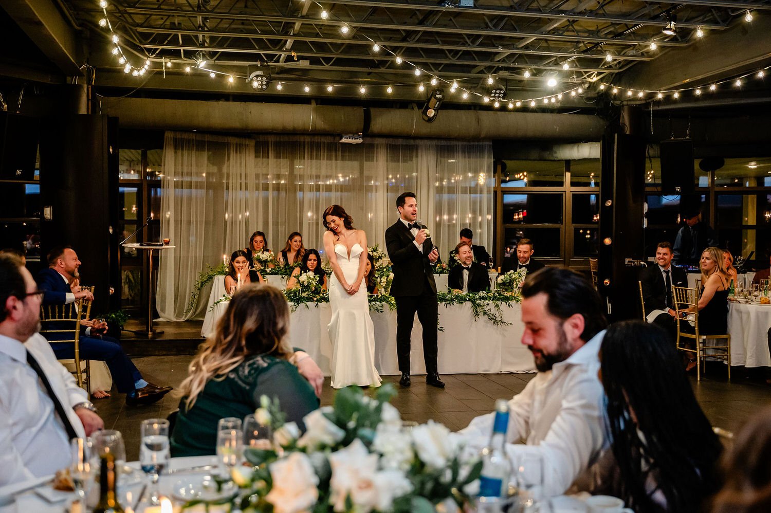 photograph from a wedding reception at Lago restaurant in ottawa