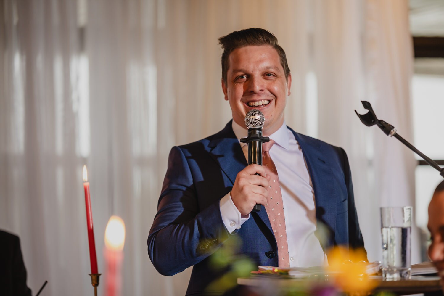 wedding speech at a wedding reception at Lago in ottawa