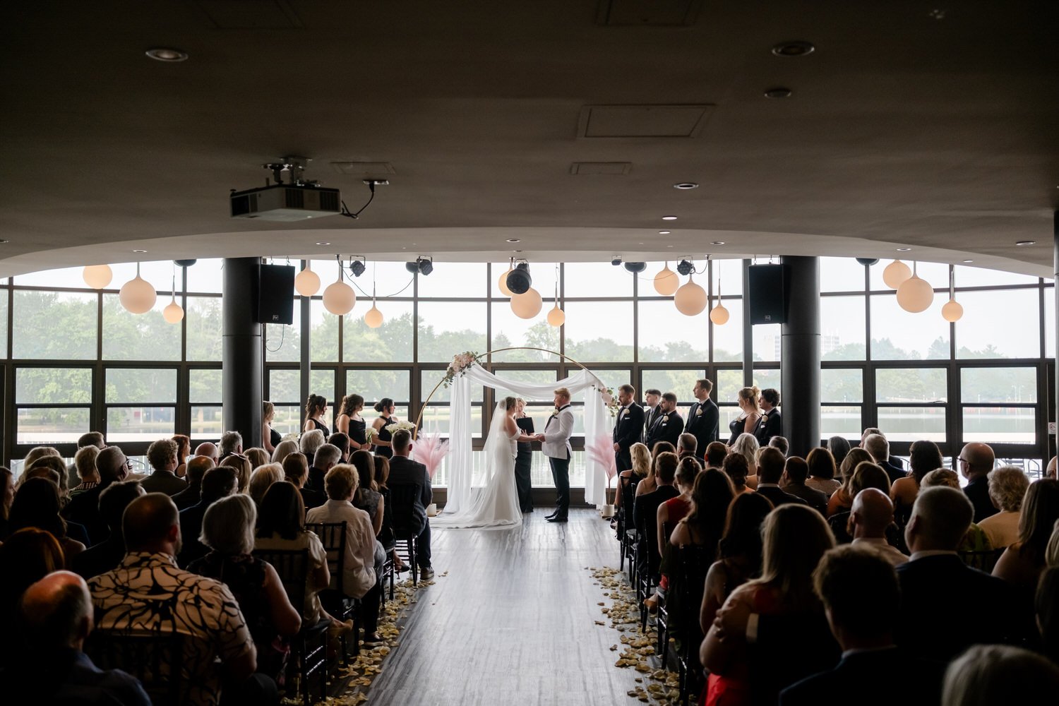 Wedding ceremony photo at Lago in ottawa