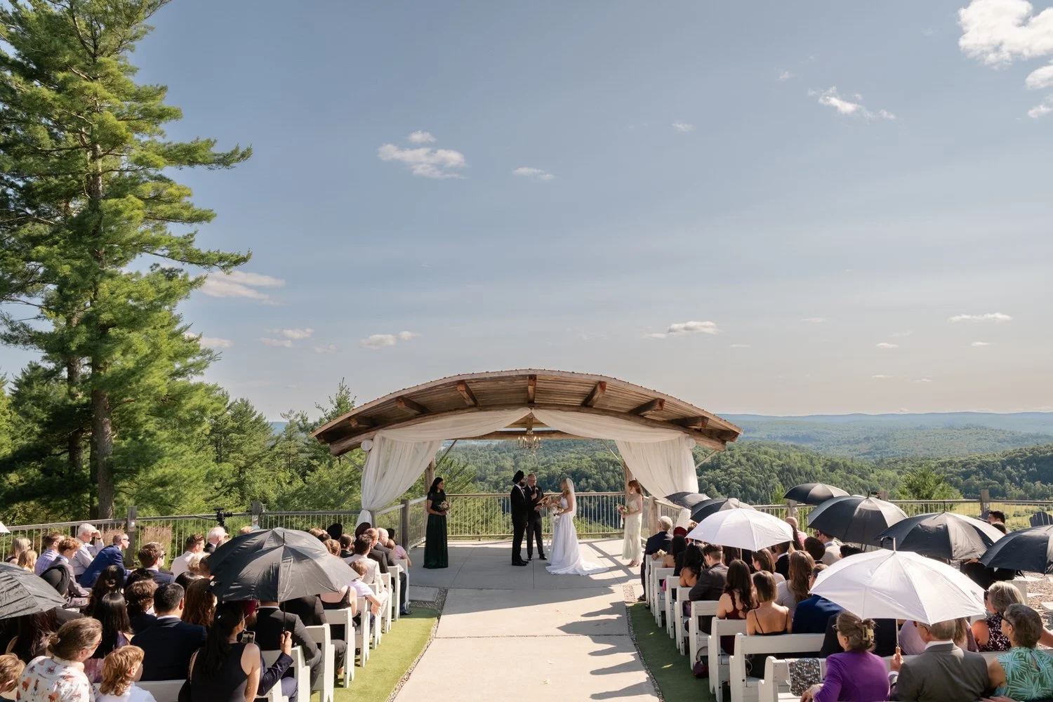 photo from a le belvedere wedding ceremony
