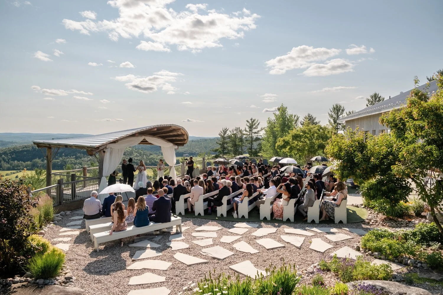 photo from a le belvedere wedding ceremony
