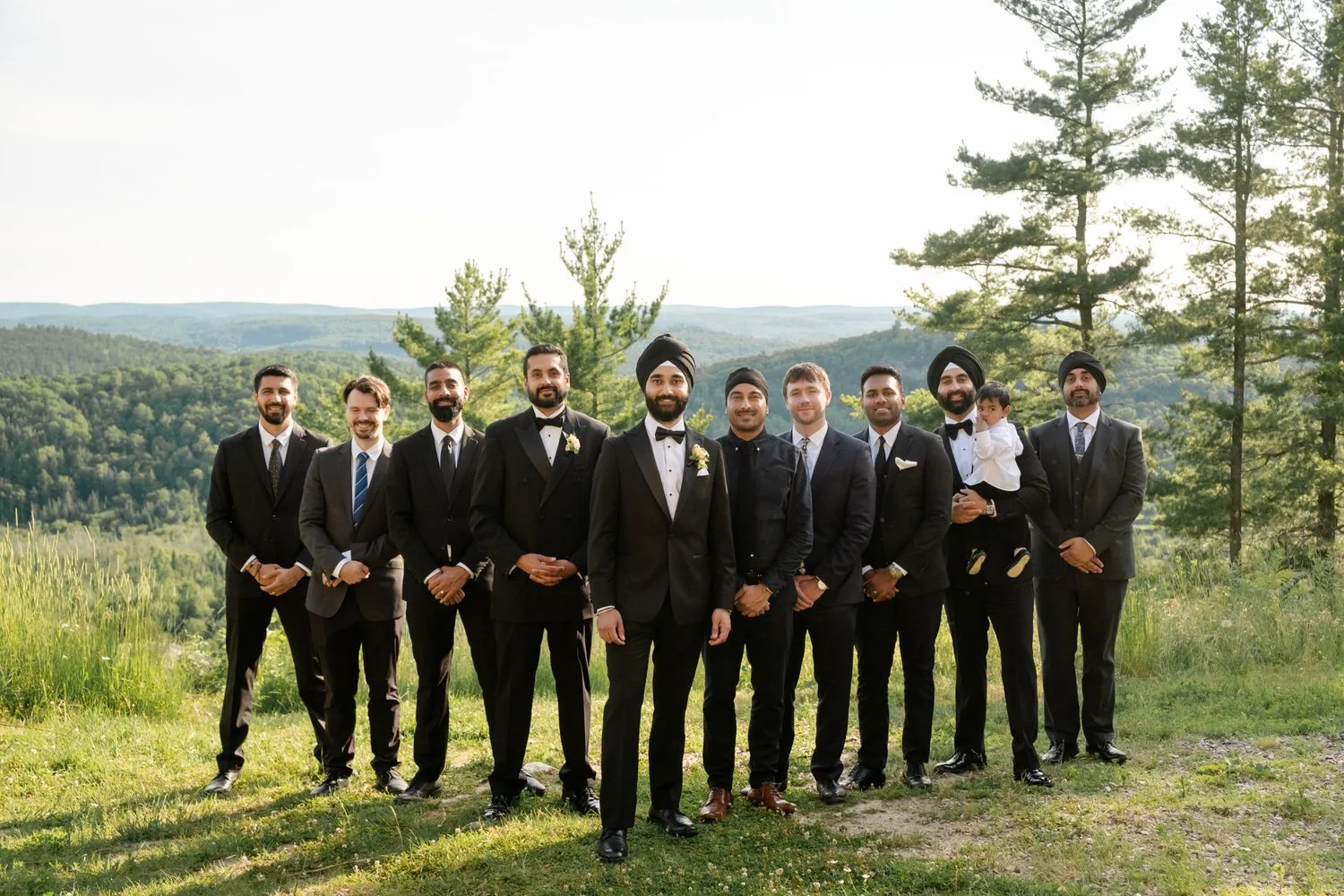 Groomsmen portraits at a le belvedere wedding