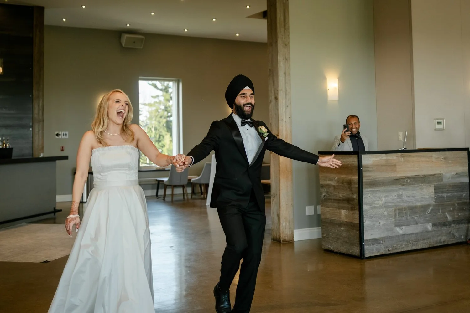 Wedding reception photographs at le belvedere