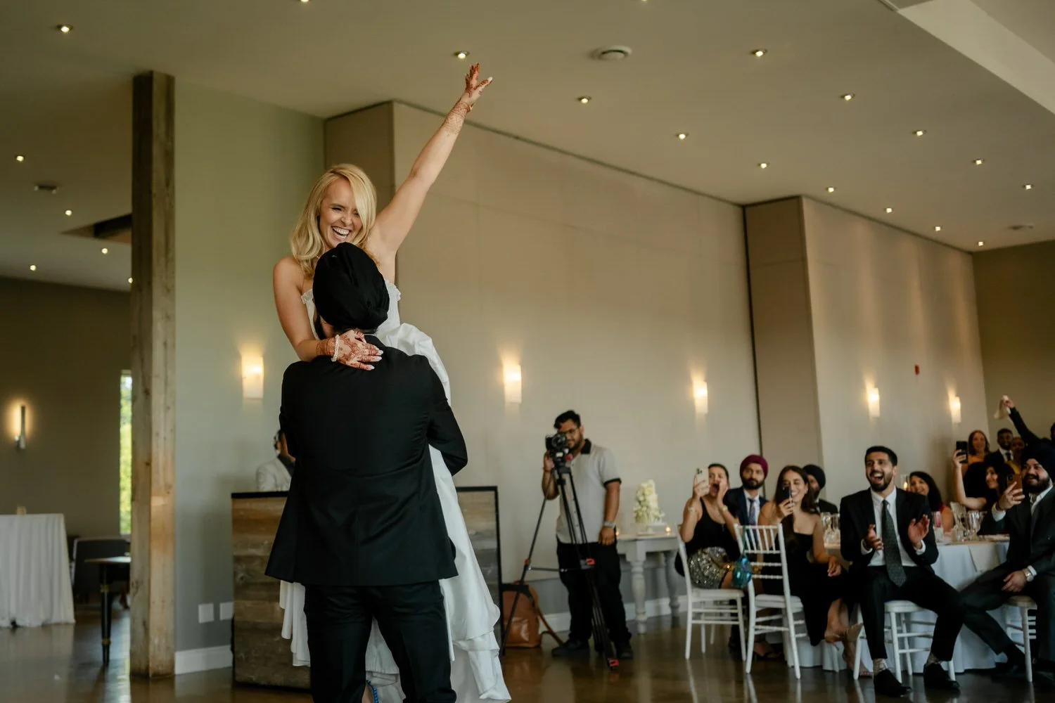 Wedding reception photographs at le belvedere