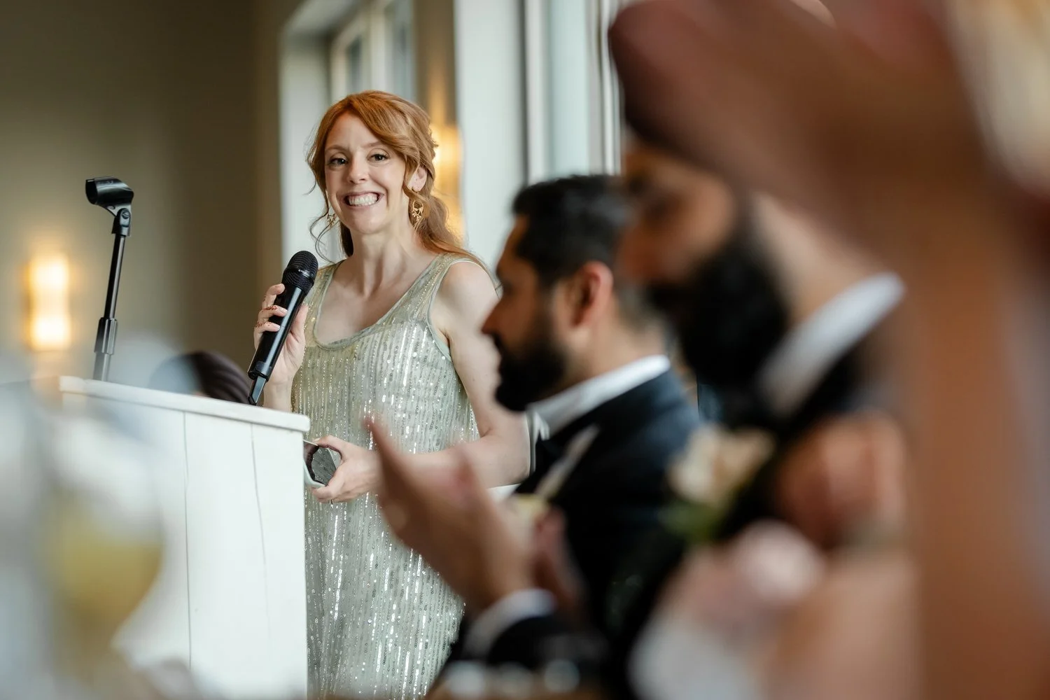 Wedding reception photographs at le belvedere