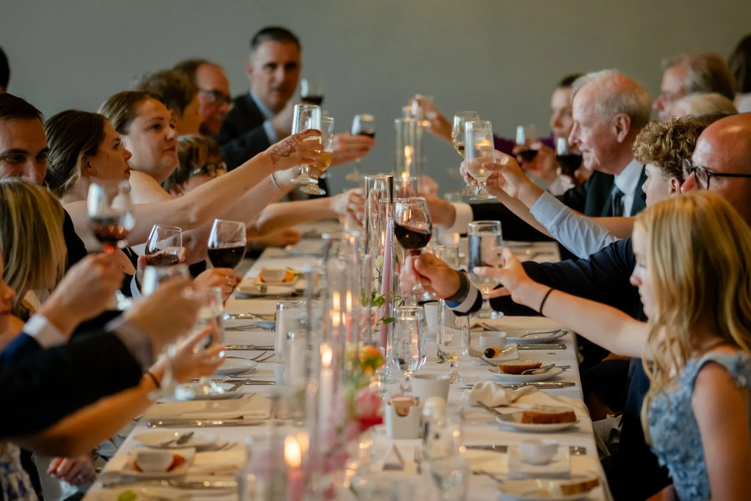 Wedding reception photographs at le belvedere