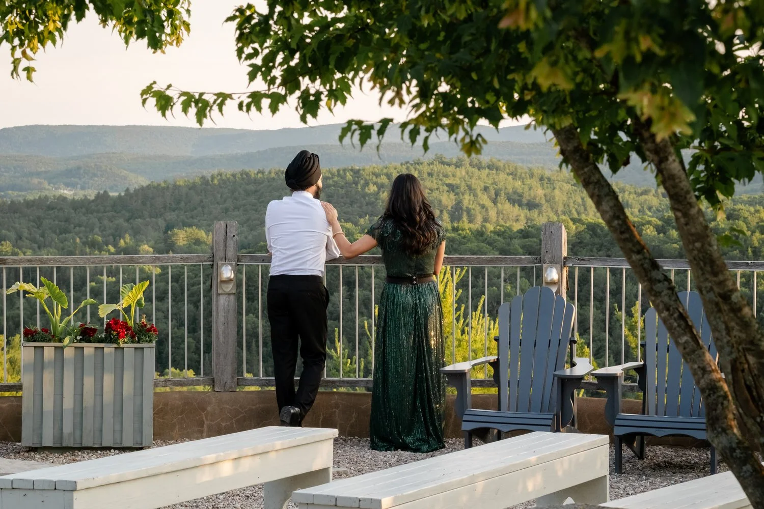 Wedding reception photographs at le belvedere