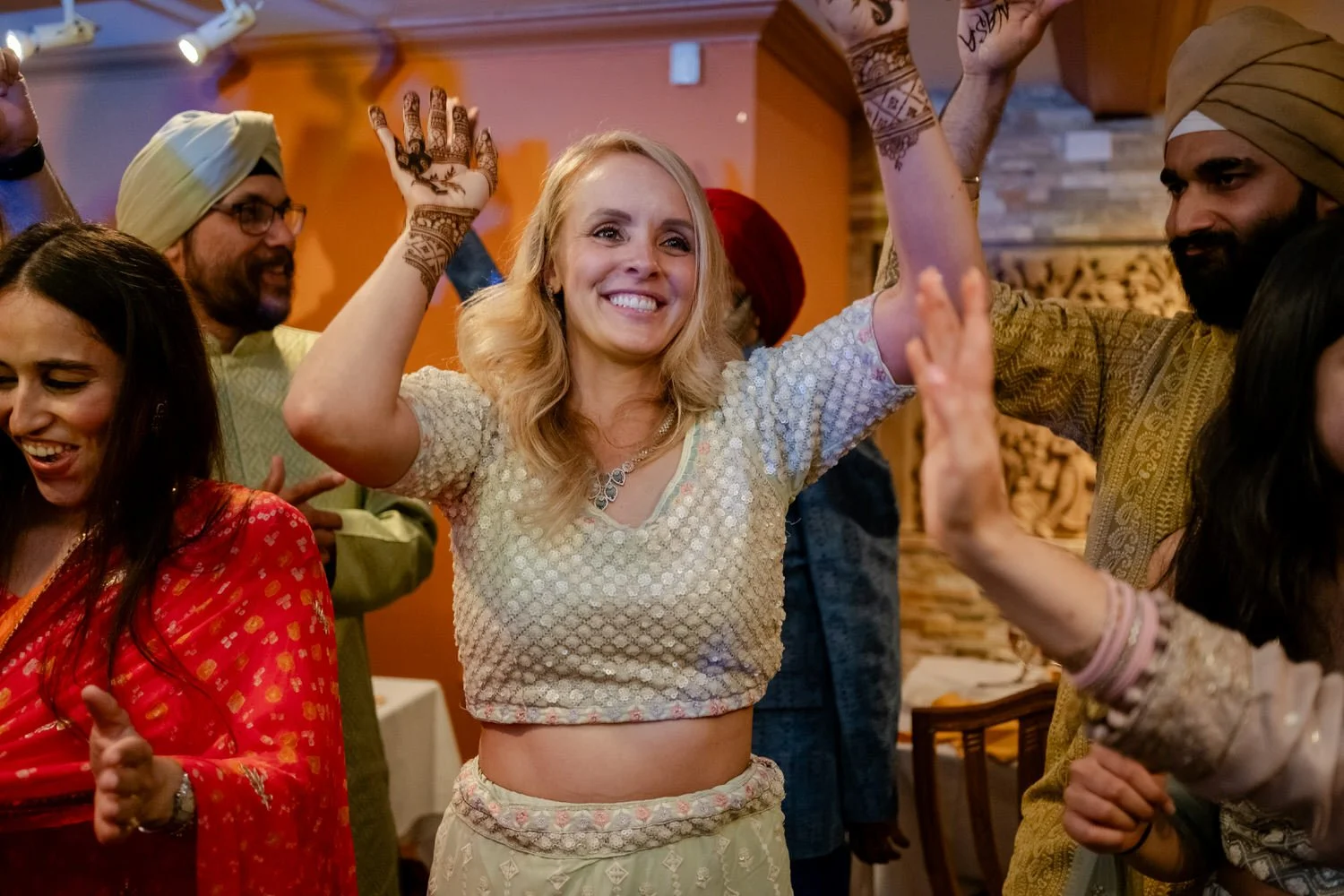 Sikh Mendhi dancing photograph