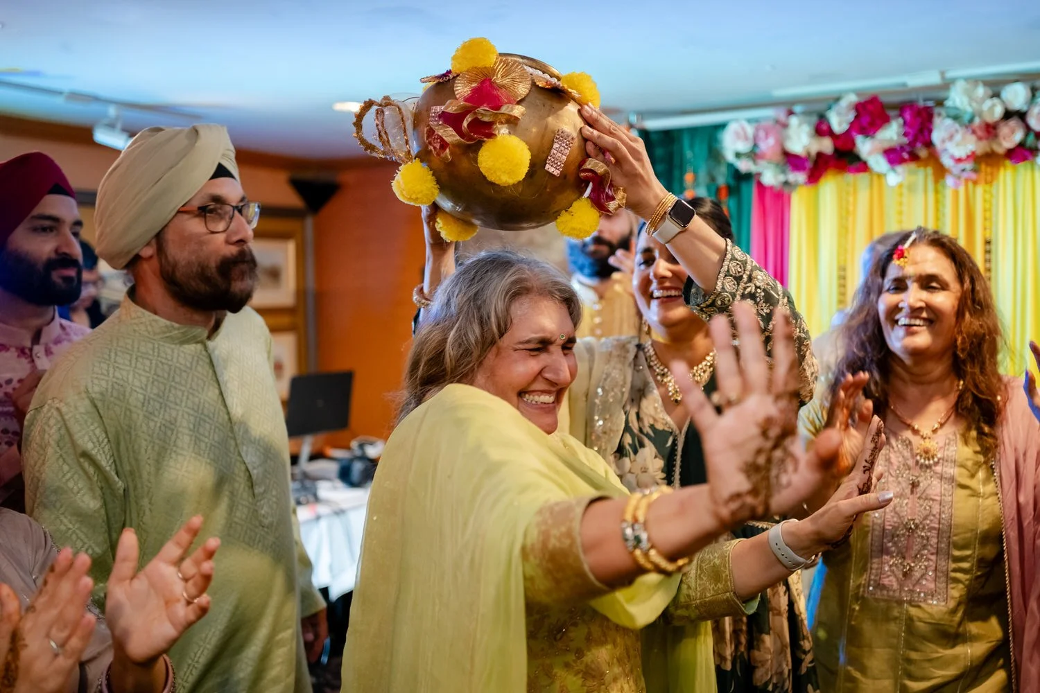 Sikh Mendhi dancing photograph