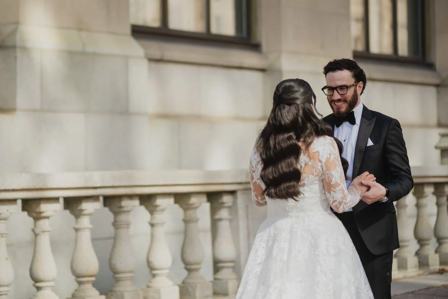 First look photograph outside of the chateau laurier in downtown ottawa