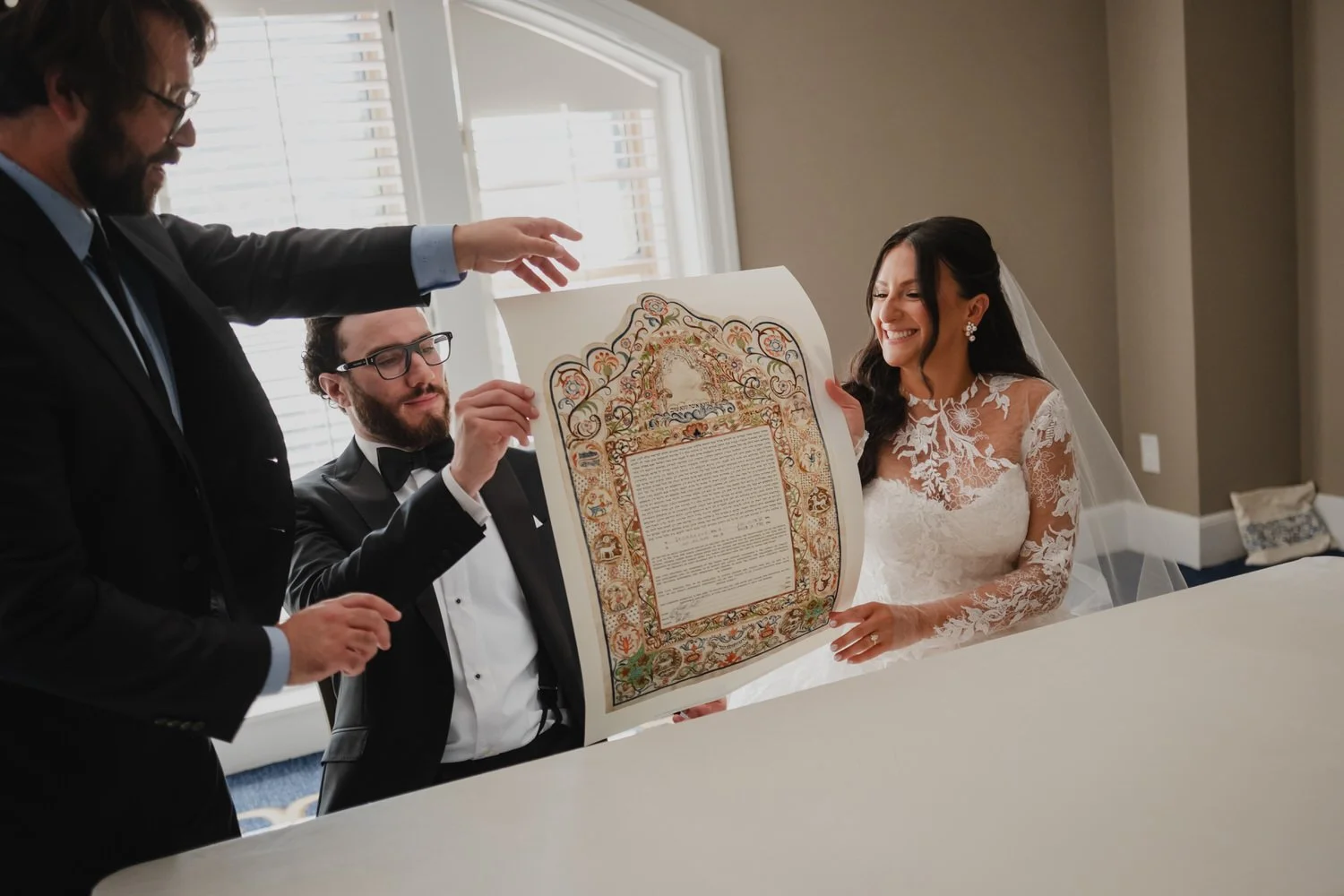 Ketubah signing in the chateau laurier