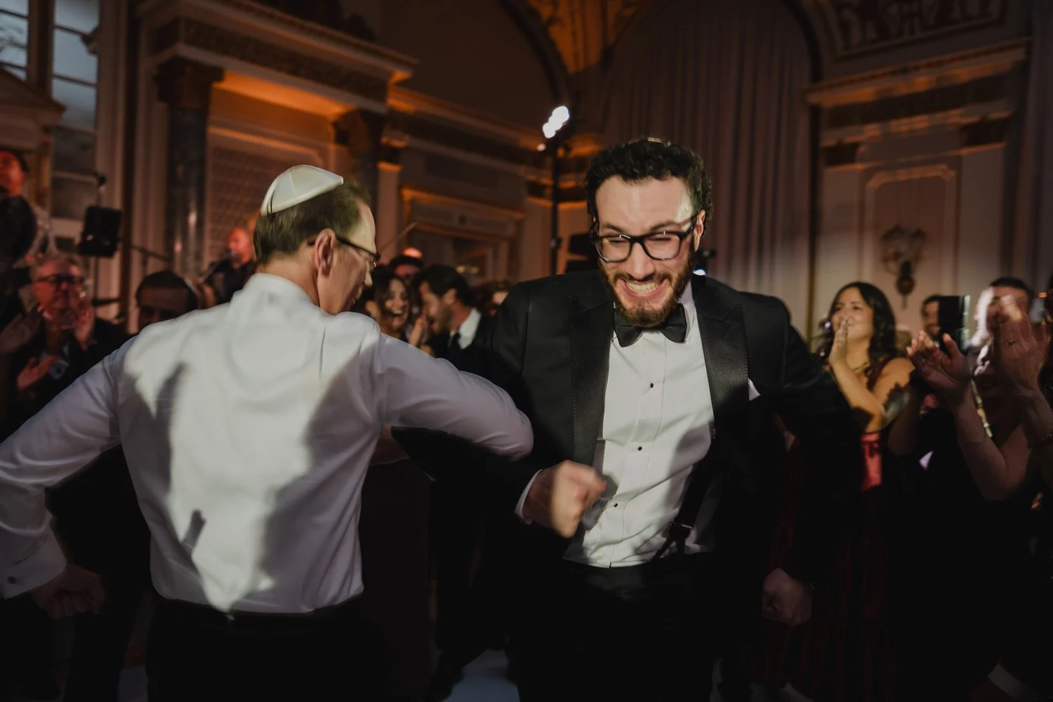 hora dance party at a chateau laurier wedding