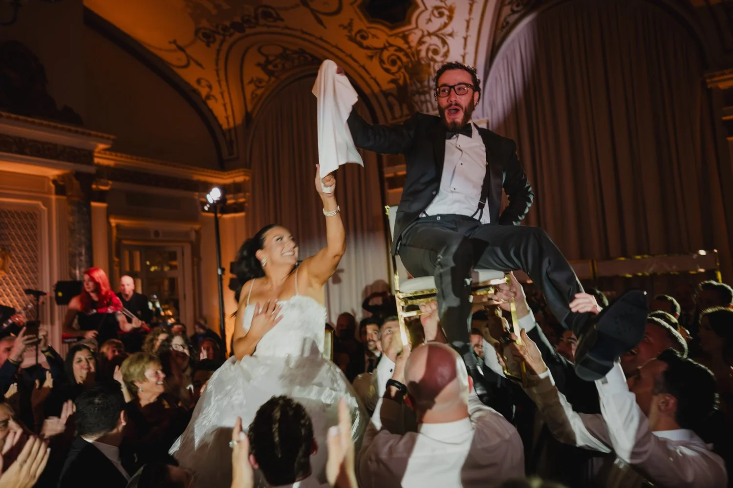 hora dance party at a chateau laurier wedding