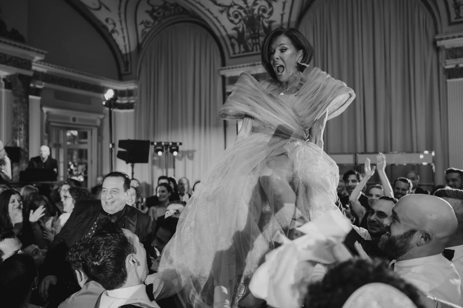 hora dance party at a chateau laurier wedding