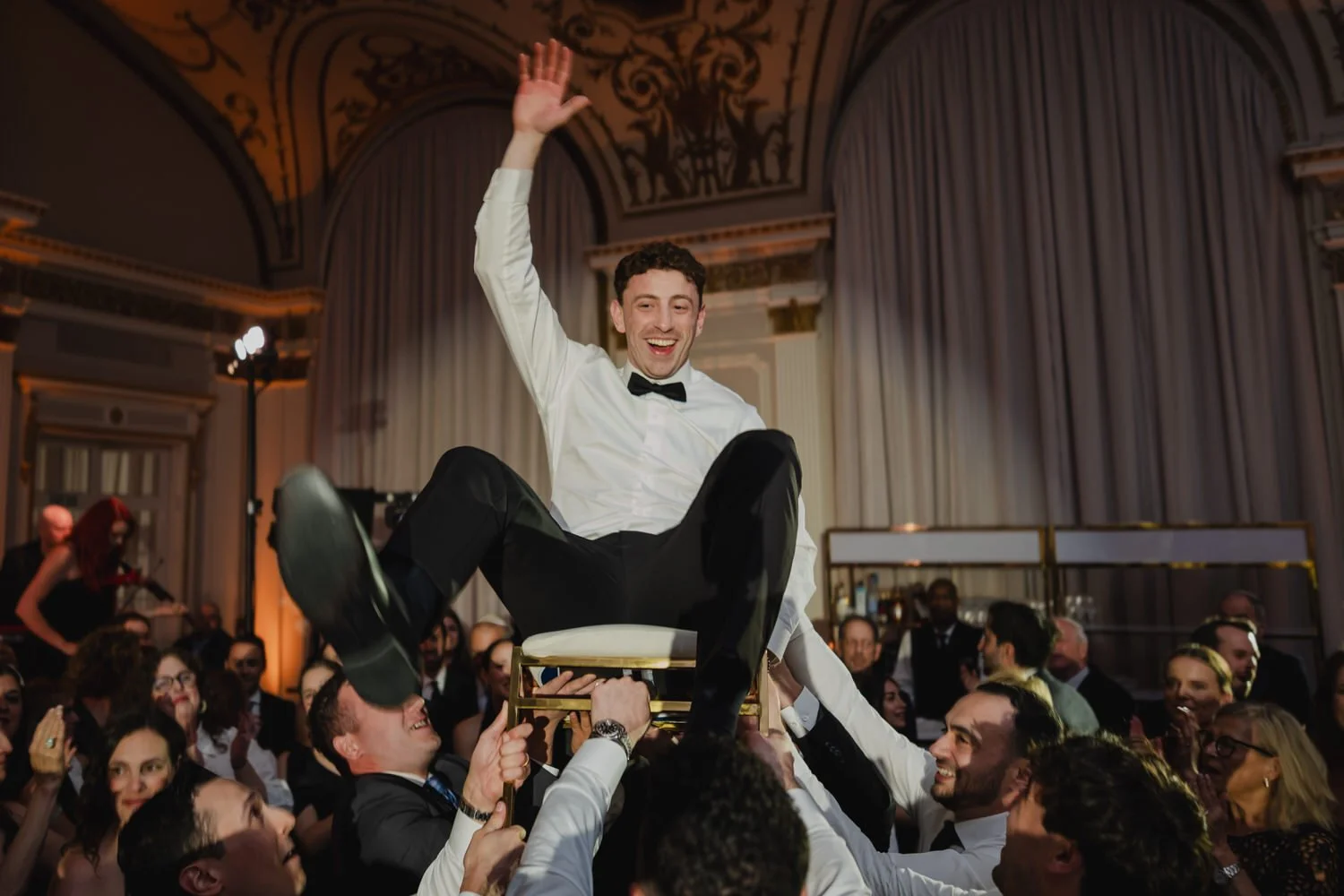 hora dance party at a chateau laurier wedding