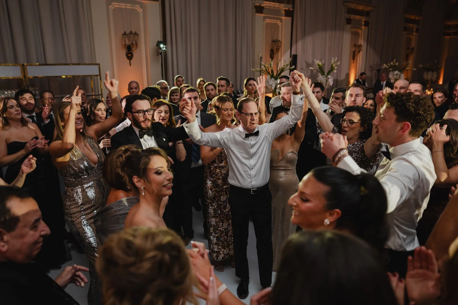 hora dance party at a chateau laurier wedding