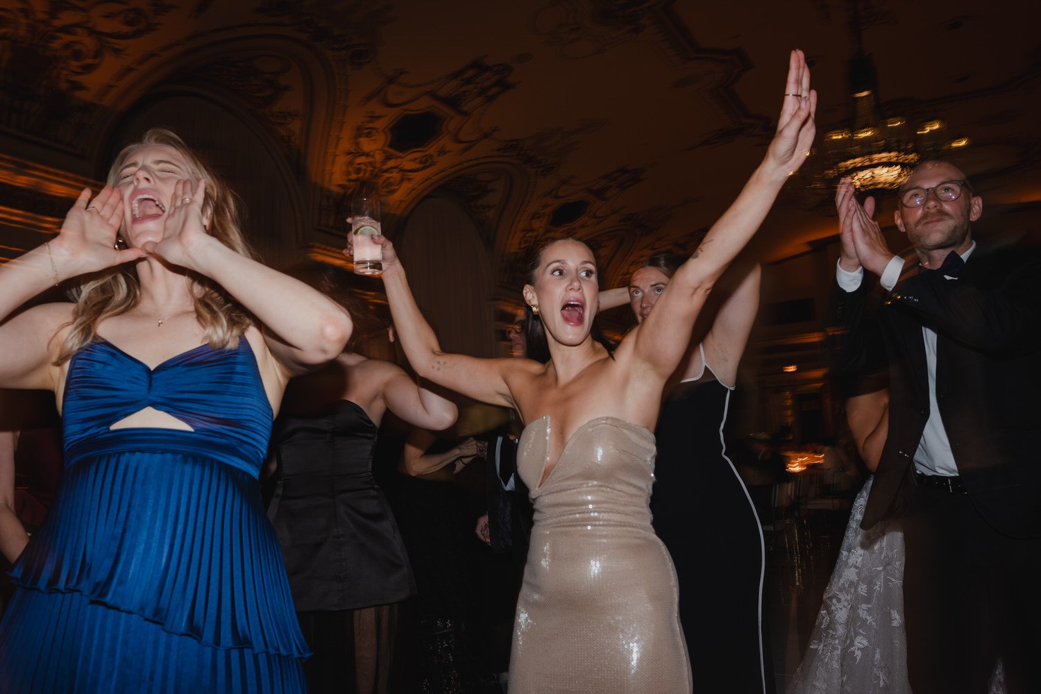 hora dance party at a chateau laurier wedding
