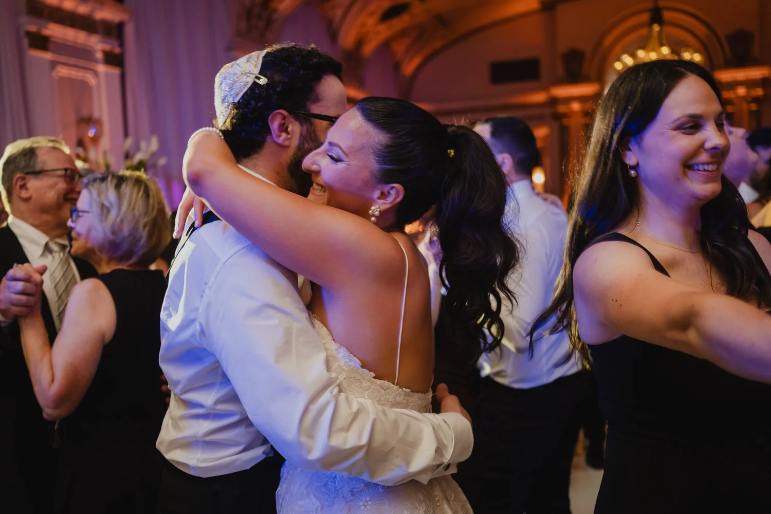 hora dance party at a chateau laurier wedding