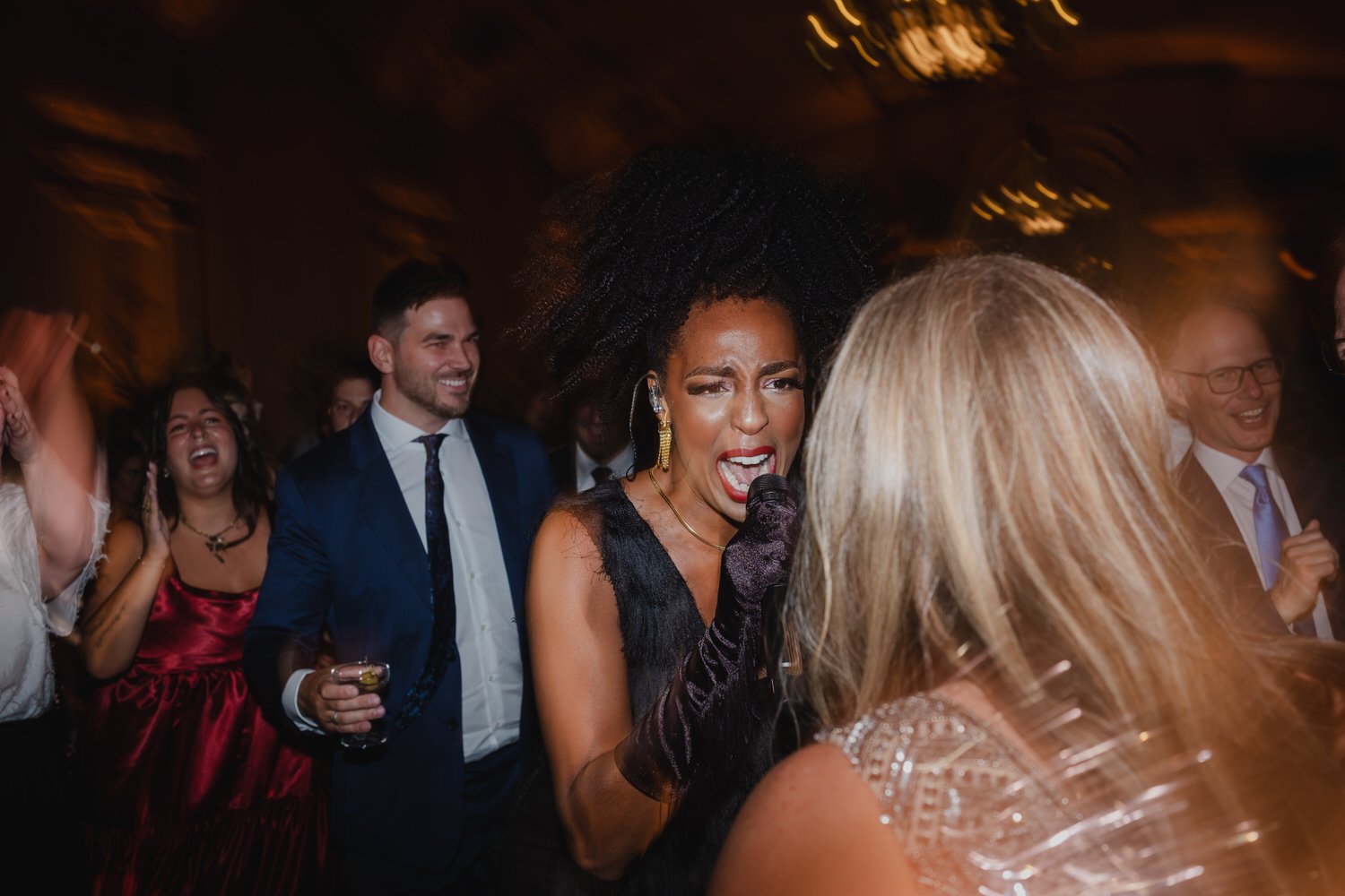 singing at a wedding ceremony