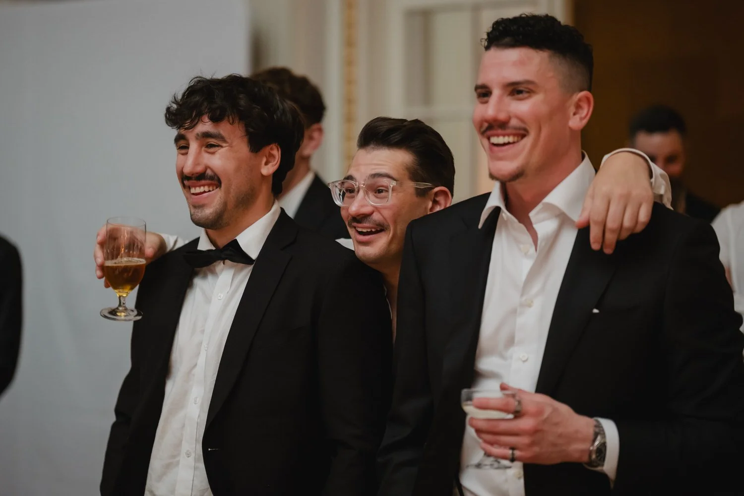 a wedding reception in the candle lit ball room at the chateau laurier
