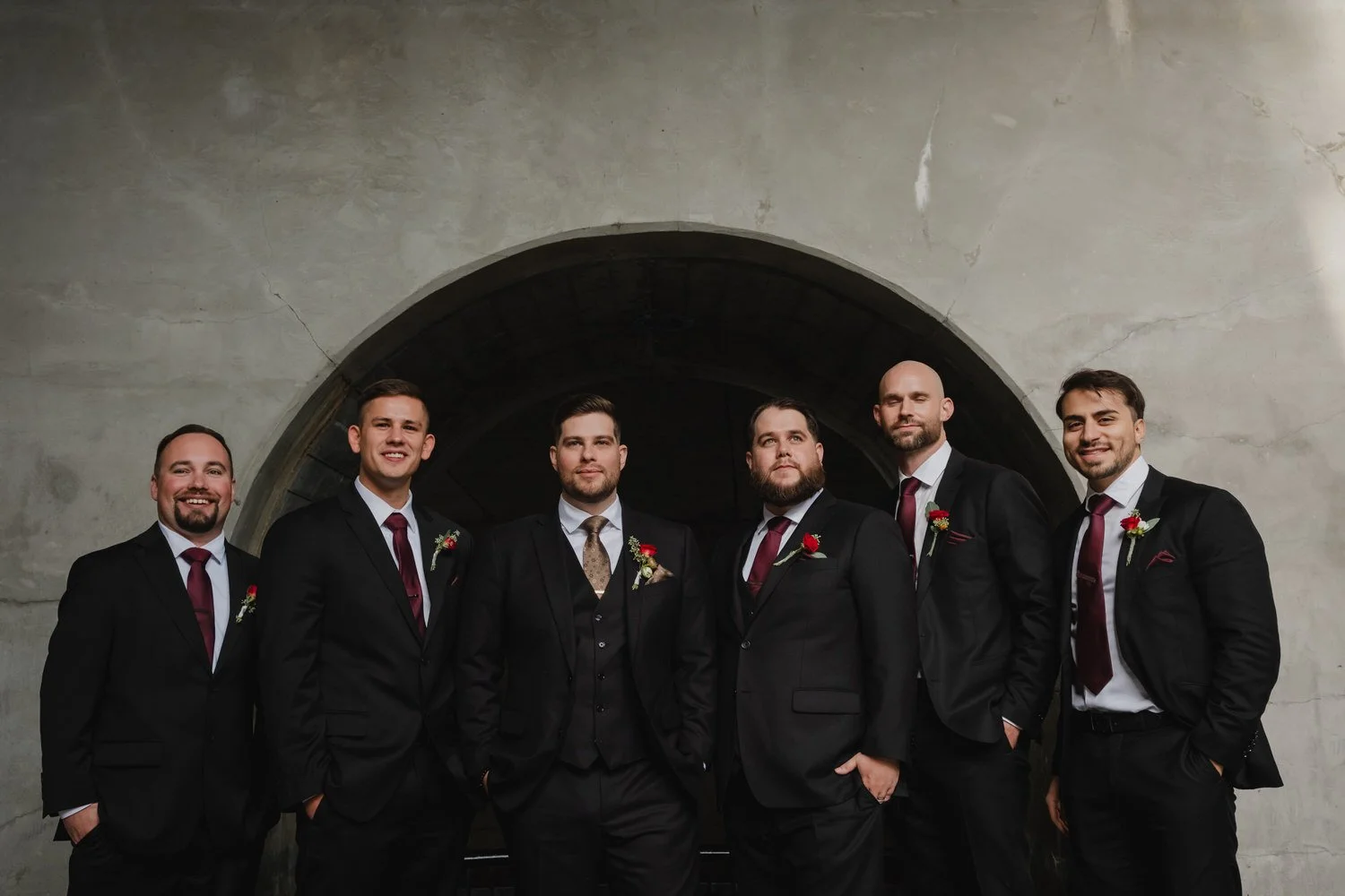 urban groomsmen photo 