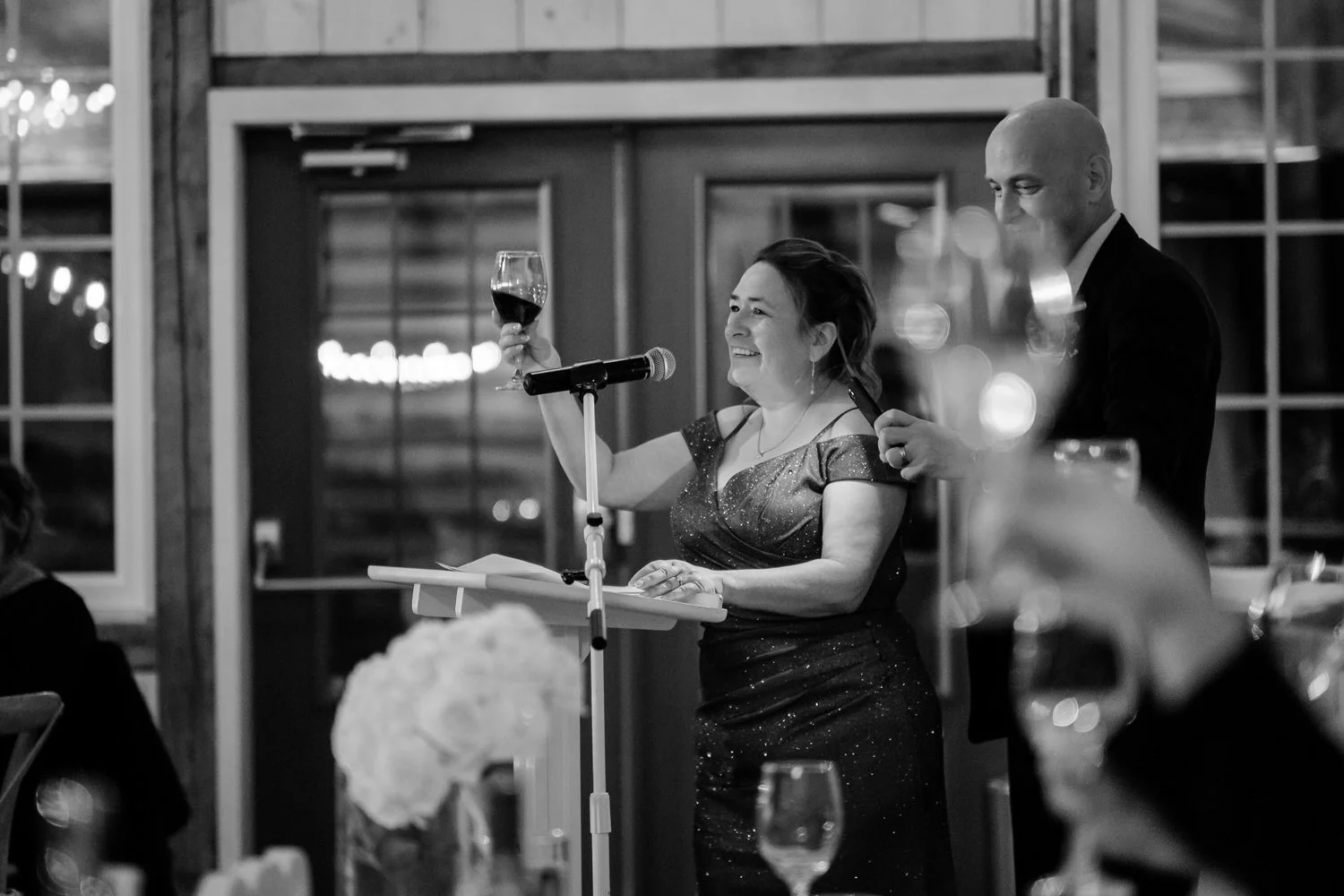 wedding reception photograph at stonefields estate