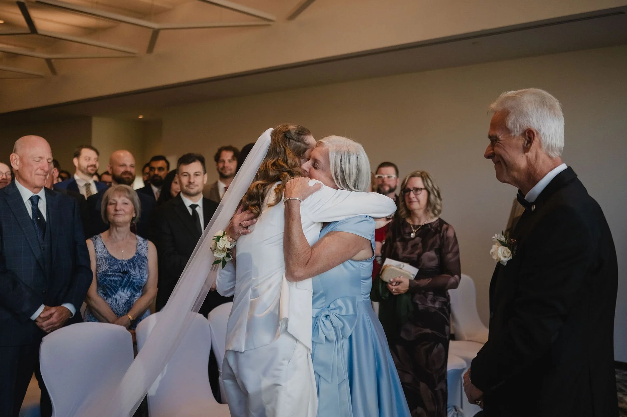 Photo from a wedding ceremony at the National Arts Centre in Ottawa