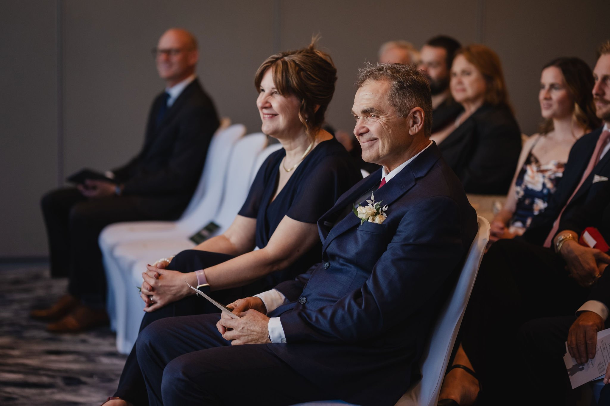 Photo from a wedding ceremony at the National Arts Centre in Ottawa