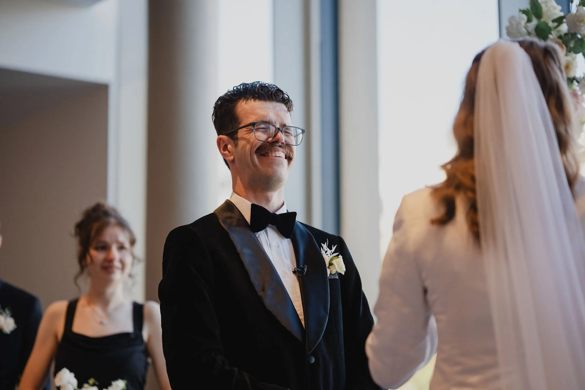 Photo from a wedding ceremony at the National Arts Centre in Ottawa