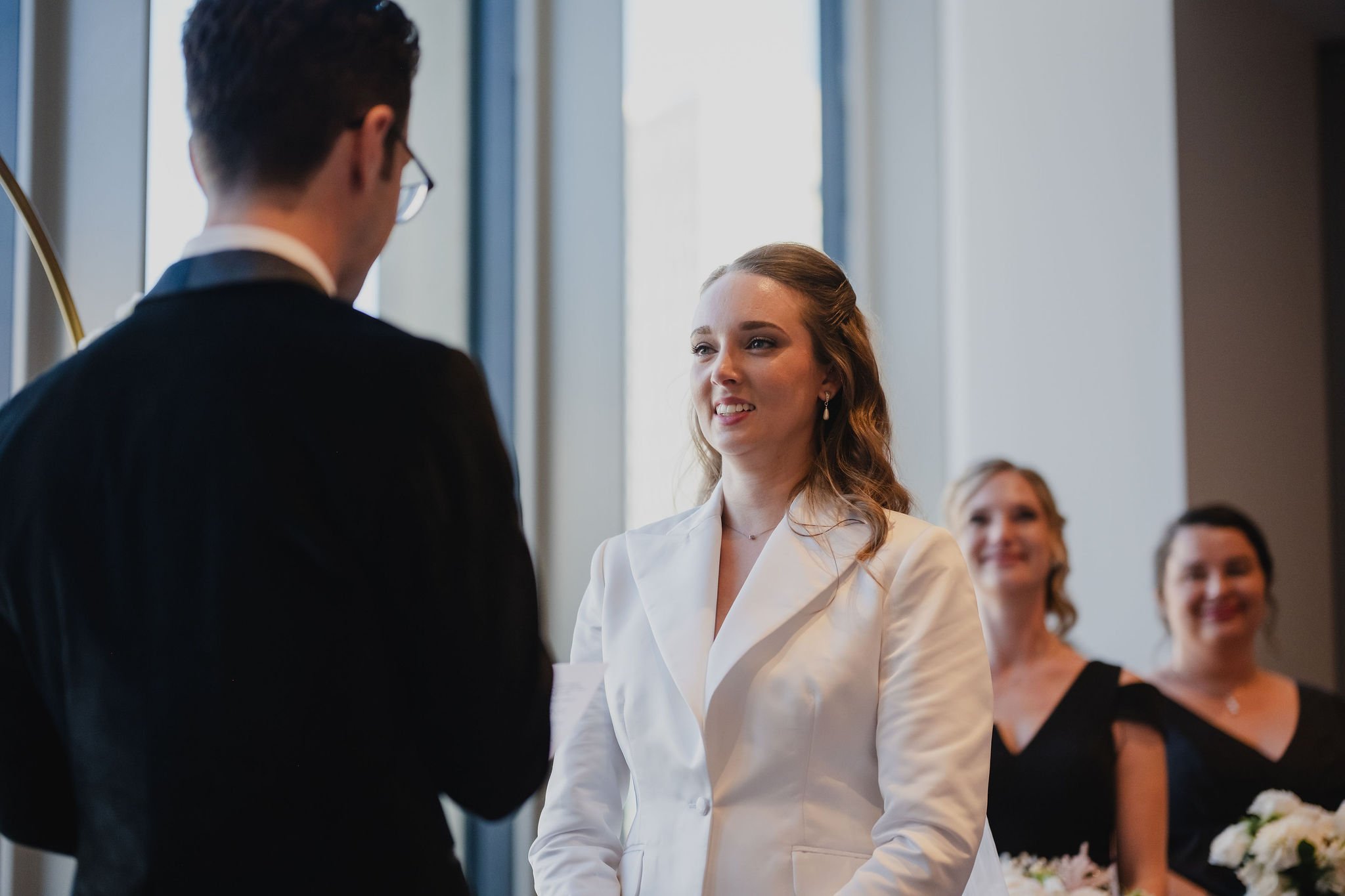 Photo from a wedding ceremony at the National Arts Centre in Ottawa