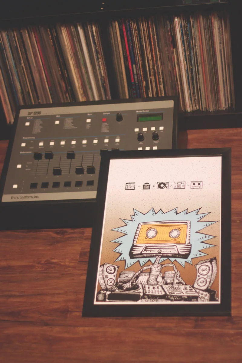 "When Crates Create" poster (frame and sp-1200 not included :)