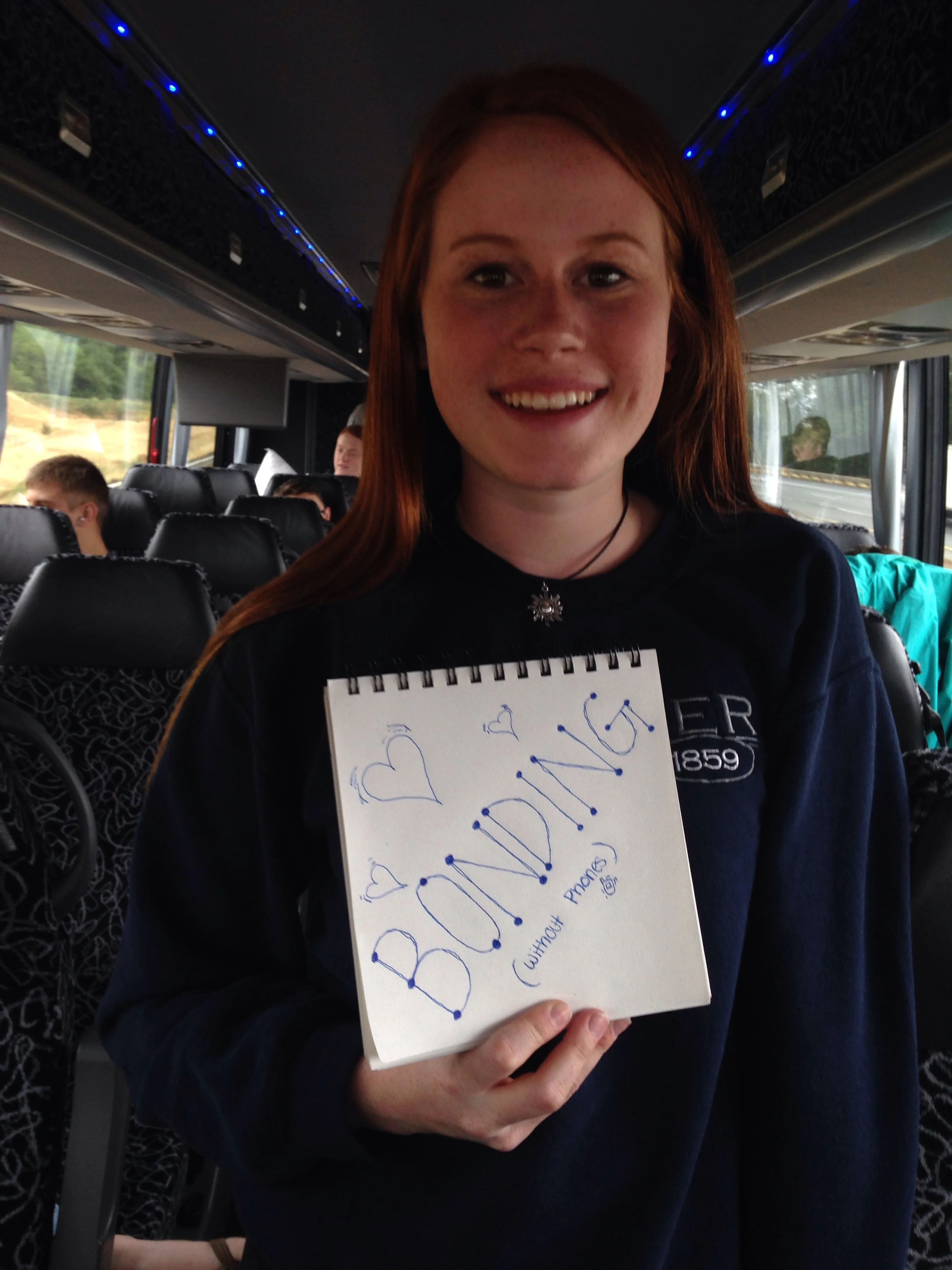 Emily Holland, freshman. "Bonding (without phones)"