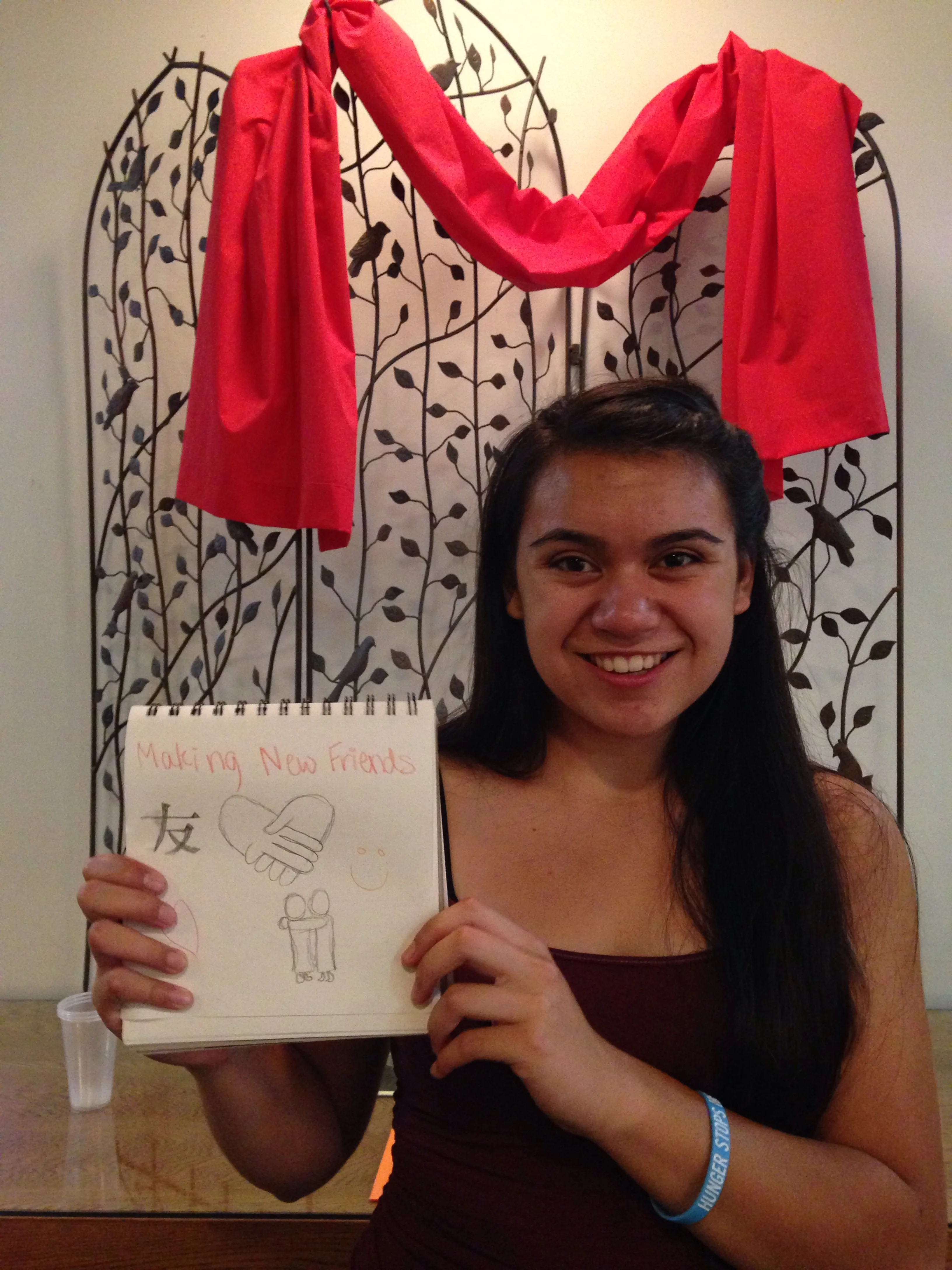 Mary Sapigao, freshman. "Making new friends"