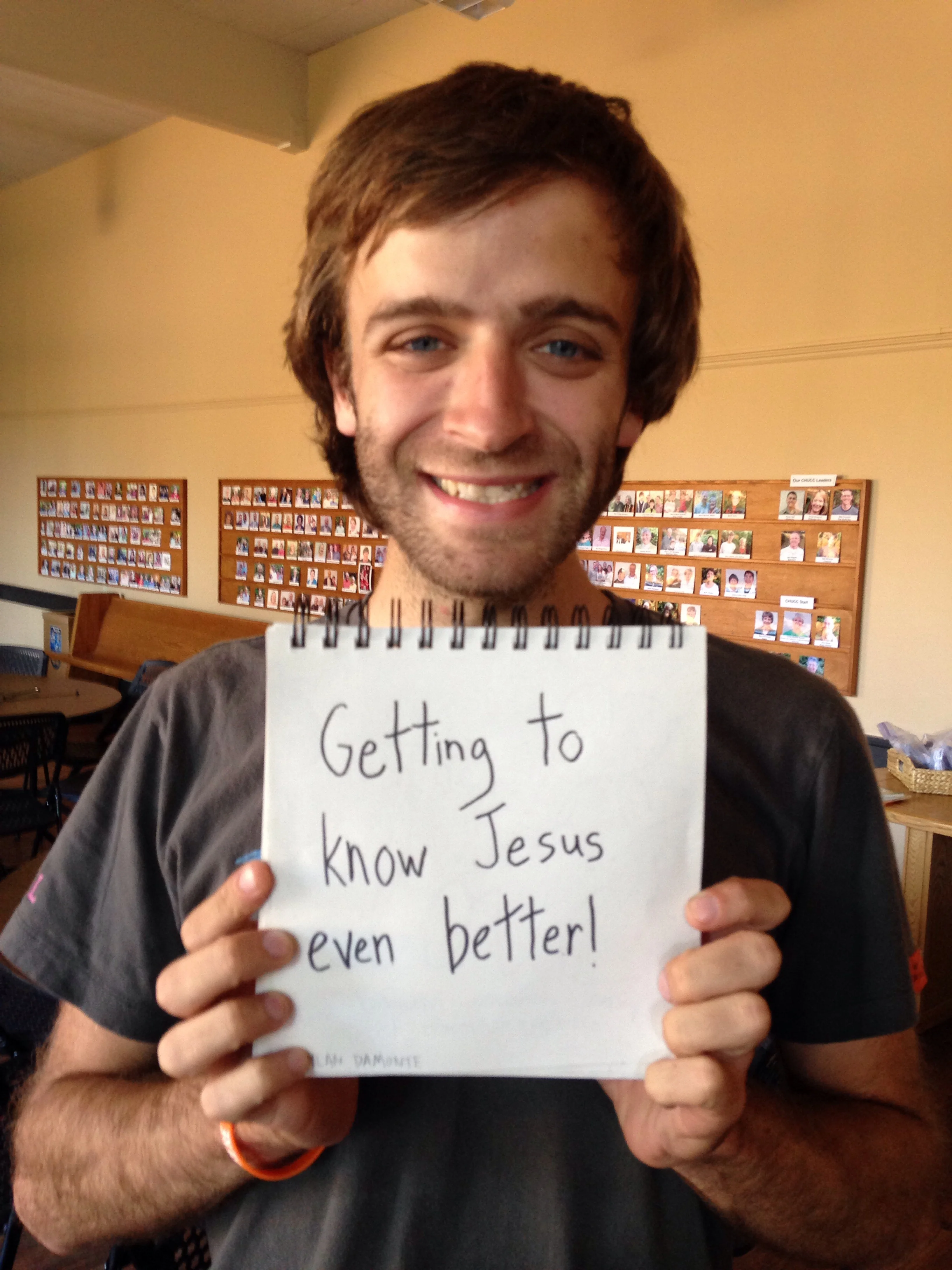 Dylan Damonte, chap. "Getting to know Jesus even better"