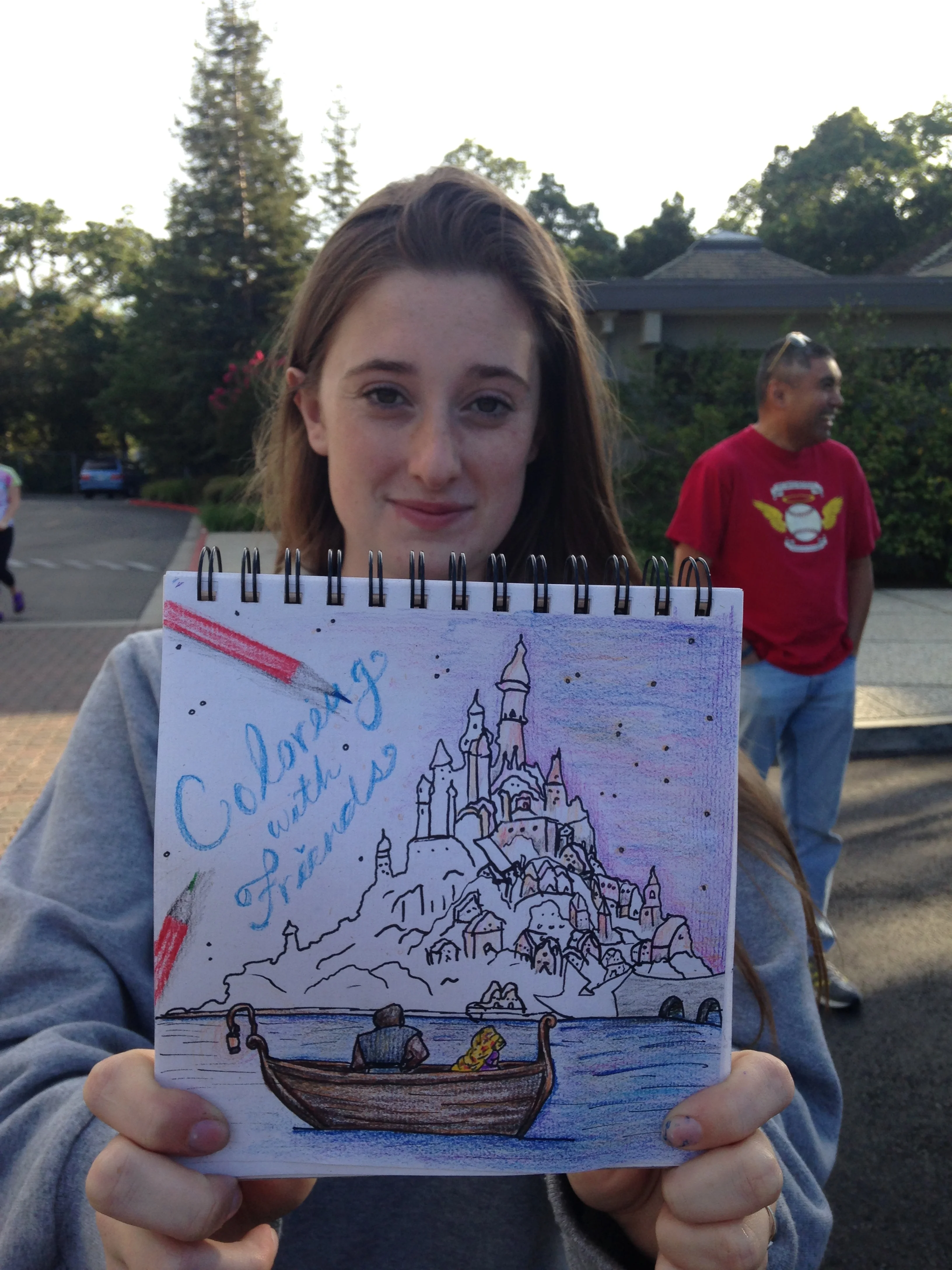 AJ Hansen, senior. "Coloring with Friends"
