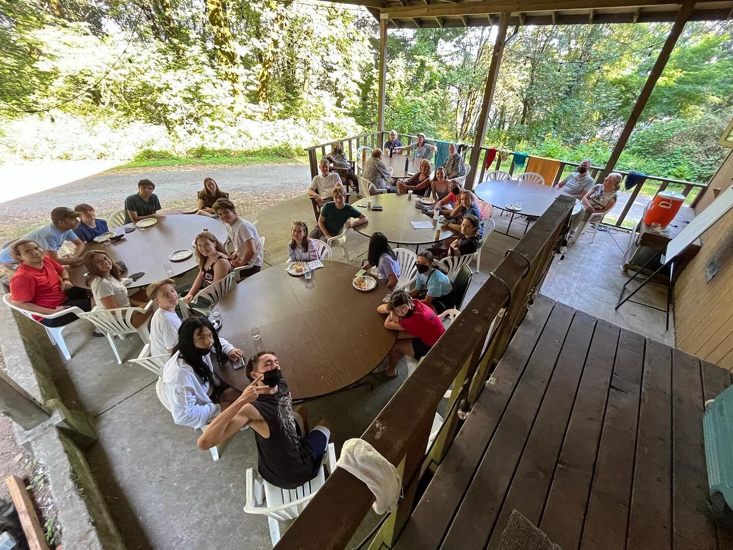 Menucha Part 2! Grateful for some restful and fun hours in the woods with all of these folks 💗🌲 ⭐️ 🔥 #weave2022 #starfire #starfiresingers #laumc